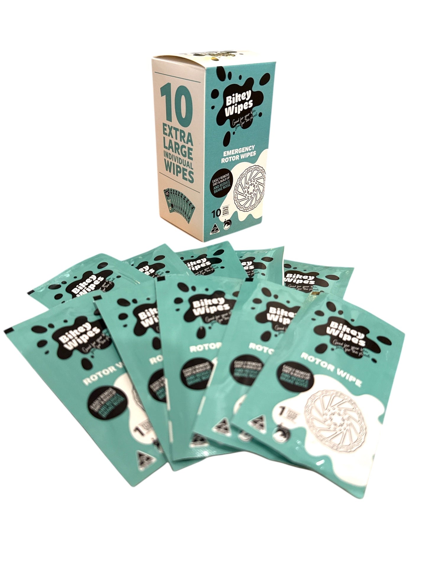 Free Gift - Bikey Wipes Emergency Wipes - Box of 10