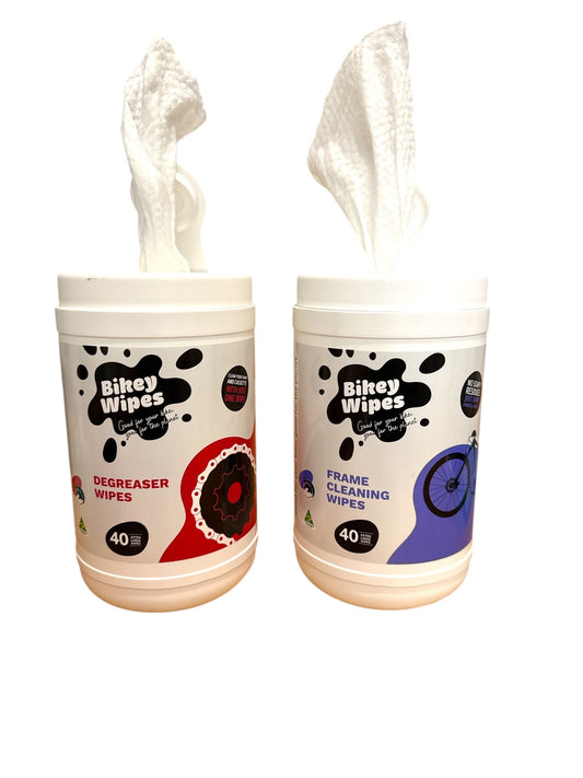 Bikey Wipes Mini Value Pack - Degreaser and Frame Wipes