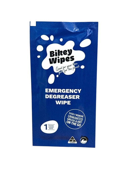Bikey Wipes Emergency Degreaser Wipe - Single Use