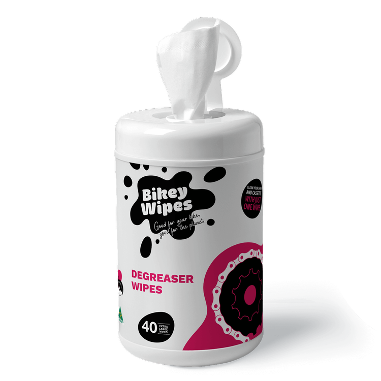 Bikey Wipes Degreaser Wipes - 40 Wipes